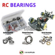 Representative image of an RCScrewZ rubber-sealed bearing kit for SWorkZ S35-Gte 1/8th 4WD Electric On-Road GT Car (#910029); exact bearing sizes and quantities vary by RC model.