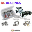 Representative image of an RCScrewZ rubber-sealed bearing kit for SWORKz S14-2 4wd #910021; exact bearing sizes and quantities vary by RC model.