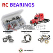 J-M SUPPLIES RC Parts Store - RCScrewZ Rubber Shielded Bearing Kit tam068r for Tamiya Knight Hauler 1/14 Electric 6x4 Semi Tractor Truck (#56314) | PRO