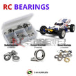 Representative image of an RCScrewZ rubber-sealed bearing kit for Tamiya Boomerang 2008 1/10 Electric 4WD Off-Road Buggy (58418); exact bearing sizes and quantities vary by RC model.
