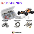 J-M SUPPLIES RC Parts Store - RCScrewZ Rubber Shielded Bearing Kit tam205r for Tamiya Racing Fighter DT-03 1/10 Electric 2WD Off-Road Buggy (#58628) | UPG