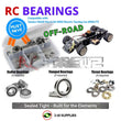 J-M SUPPLIES RC Parts Store - RCScrewZ Rubber Shielded Bearing Kit tam263r for Tamiya TA03F Pro 1/10 Electric 4WD On-Road Touring Car Chassis Kit (#58177) | UPG