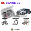 Representative image of an RCScrewZ rubber-sealed bearing kit for Traxxas LaTrax Rally 1/18 Electric 4WD Rally Car (75054-5); exact bearing sizes and quantities vary by RC model.