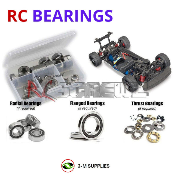 Representative image of an RCScrewZ rubber-sealed bearing kit for Traxxas 4-Tec 2.0 VXL 1/10 AWD Touring (83076-4); exact bearing sizes and quantities vary by RC model.