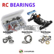 Representative image of an RCScrewZ rubber-sealed bearing kit for Team XRAY XT8 2009 Spec 1/8th #350201; exact bearing sizes and quantities vary by RC model.