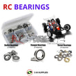 Representative image of an RCScrewZ rubber-sealed bearing kit for XRAY XB2 2017 Carpet/Dirt 320002/03; exact bearing sizes and quantities vary by RC model.