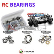 Representative image of an RCScrewZ rubber-sealed bearing kit for XRAY GTX8 1/8th #350500; exact bearing sizes and quantities vary by RC model.