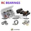 Representative image of an RCScrewZ rubber-sealed bearing kit for XRAY GTXE 1/8th #350600; exact bearing sizes and quantities vary by RC model.