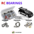 Representative image of an RCScrewZ rubber-sealed bearing kit for XRAY T4F 1/10th #300200; exact bearing sizes and quantities vary by RC model.