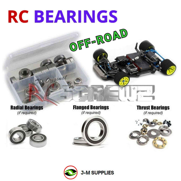 J-M SUPPLIES RC Parts Store - RCScrewZ Rubber Shielded Bearing Kit yok020r for Yokomo R12 C3 / C3.1 Electric 1/12 Pan Car | RCX