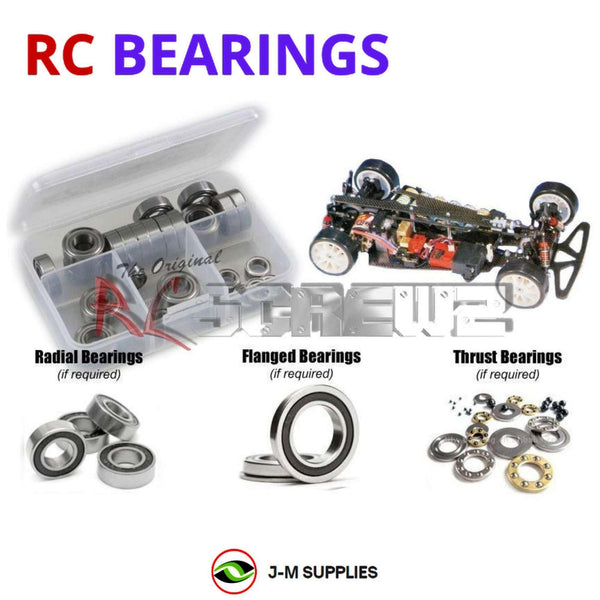 J-M SUPPLIES RC Parts Store - RCScrewZ Rubber Shielded Bearing Kit yok051r for Yokomo YR-4 / II Onroad 1/10th | RCX