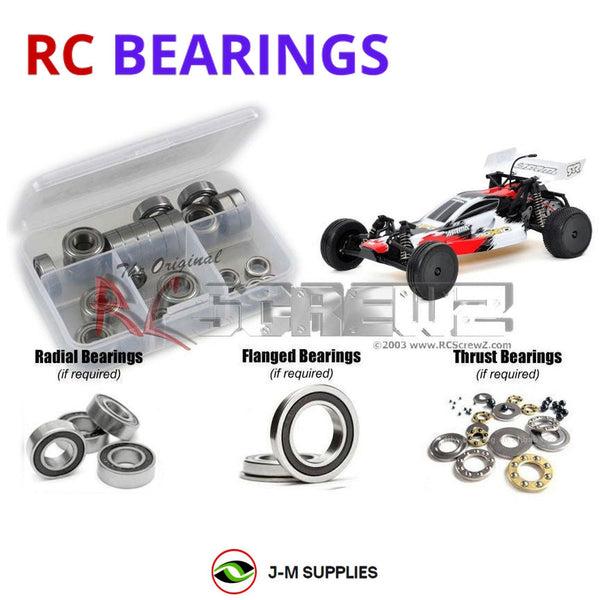 J-M SUPPLIES RC Parts Store - RCScrewZ Rubber Shielded Bearings arrm006r for Arrma ADX-10 2wd 1/10 Buggy RC Car | RCX