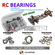 J-M SUPPLIES RC Parts Store - RCScrewZ Rubber Shielded Bearings cap017r for Capricorn LAB C04 EP 1/10 Touring (CAP-18265-K) | SET