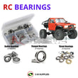 Representative image of an RCScrewZ rubber-sealed bearing kit for Cross RC SR-4A 4x4 DEMON Crawler CZRSR4A; exact bearing sizes and quantities vary by RC model.