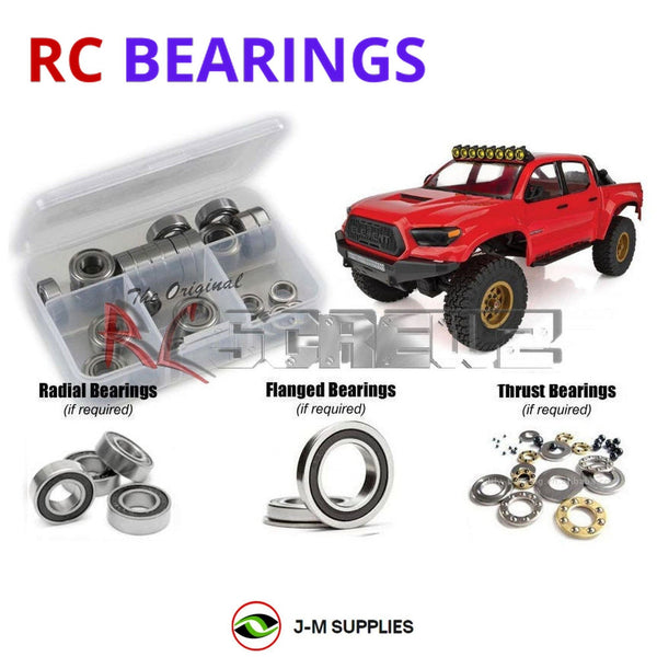 Representative image of an RCScrewZ rubber-sealed bearing kit for Element RC Enduro Trail Truck - Knightwalker (40121) Crawler; exact bearing sizes and quantities vary by RC model.