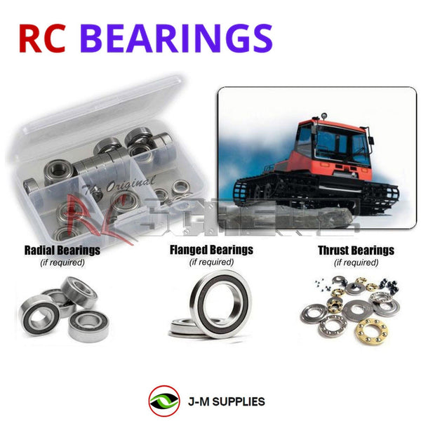 J-M SUPPLIES - RCScrewZ Rubber Shielded Bearings kyo101r for Kyosho Blizzard DF-300 EP Snow Vehicle (#30983) | SET -