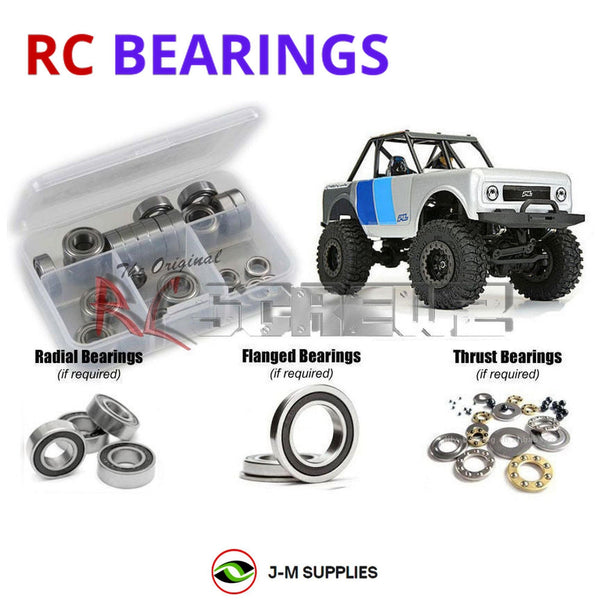 Representative image of an RCScrewZ rubber-sealed bearing kit for ProLine Ambush 4x4 1/25th 400400; exact bearing sizes and quantities vary by RC model.