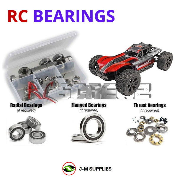J-M SUPPLIES RC Parts Store - RCScrewZ Rubber Shielded Bearings rcr048r for RedCat Racing Blackout XBE 1/10th RC Car | SET