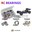 Representative image of an RCScrewZ rubber-sealed bearing kit for Schumacher Cat KF2 1/10 2WD Buggy (#K155/K156); exact bearing sizes and quantities vary by RC model.