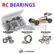 Representative image of an RCScrewZ rubber-sealed bearing kit for Schumacher Cat XLS Masami #K172; exact bearing sizes and quantities vary by RC model.