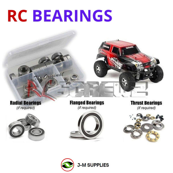 J-M SUPPLIES RC Parts Store - RCScrewZ Rubber Shielded Bearings tra052r for Traxxas Telluride 4x4 RTR 1/10 4WD MT (#67044) | SET