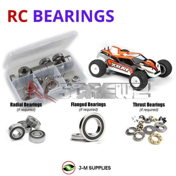 J-M SUPPLIES RC Parts Store - RCScrewZ Rubber Shielded Bearings xra095r for XRAY XT2 2023 1/10 Carpet/Dirt Stadium Truck Kit | RCX