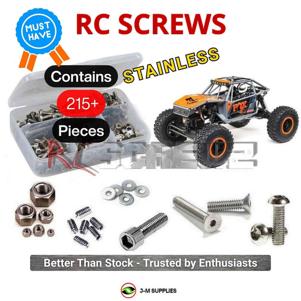 J-M SUPPLIES - RCScrewZ Stainless Screw Kit axi043 for Axial 1/18 UTB18 Capra 4WD Unlimited Trail (AXI01002) | SET -