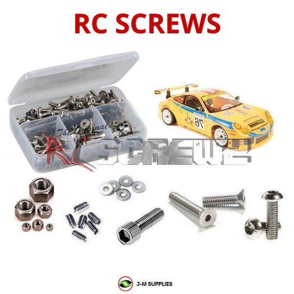 Representative image of an RCScrewZ stainless steel screw kit for CEN Racing CT-5S 1/10 Onroad; exact kit contents vary by RC model.