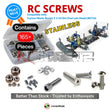 J-M SUPPLIES - RCScrewZ Stainless Screw Kit cus017 for Custom Works Rocket 5 (#0716) RC Dirt Oval Late Model | SET -