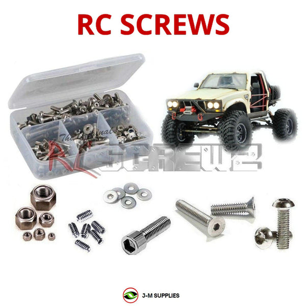 Representative image of an RCScrewZ stainless steel screw kit for Cross RC SG-4B 4x4 DEMON Rock Crawler (#CZRSG4B) RC Car; exact kit contents vary by RC model.