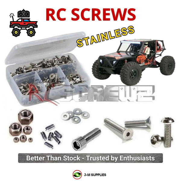 Representative image of an RCScrewZ stainless steel screw kit for Cross RC UT-4 Rock Crawler 1/7th 4WD CZRUT4; exact kit contents vary by RC model.