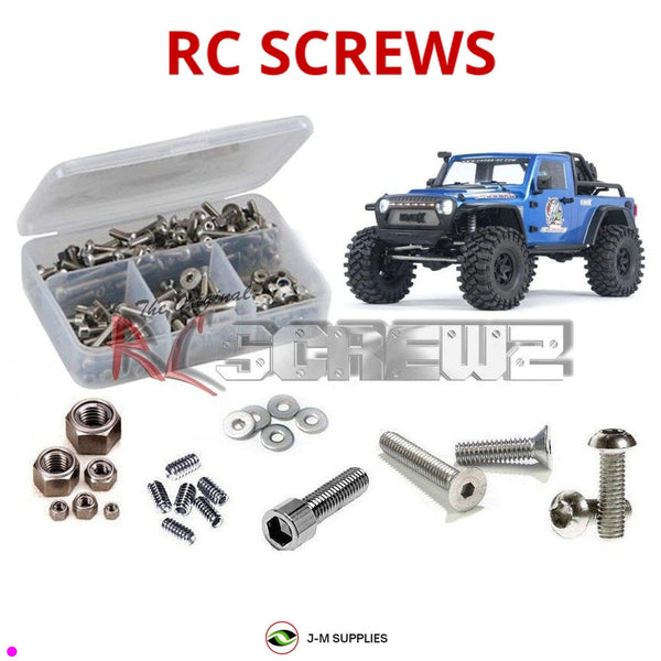 Representative image of an RCScrewZ stainless steel screw kit for Cross RC EMO-X / RTR 1/8th 4X4 #CZREMOX; exact kit contents vary by RC model.