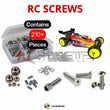Representative image of an RCScrewZ stainless steel screw kit for Team Durango DEX210 V2 1/10 2WD Buggy (#TD102028); exact kit contents vary by RC model.