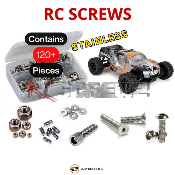 Representative image of an RCScrewZ stainless steel screw kit for ECX Circuit 2wd Stadium Truck (#ECX03430); exact kit contents vary by RC model.