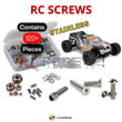 Representative image of an RCScrewZ stainless steel screw kit for ECX Circuit 2wd Stadium Truck (#ECX03430); exact kit contents vary by RC model.