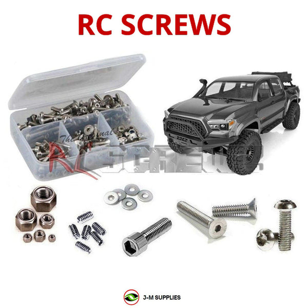 Representative image of an RCScrewZ stainless steel screw kit for Element RC Knight Runner 4x4 RTR (#40113); exact kit contents vary by RC model.