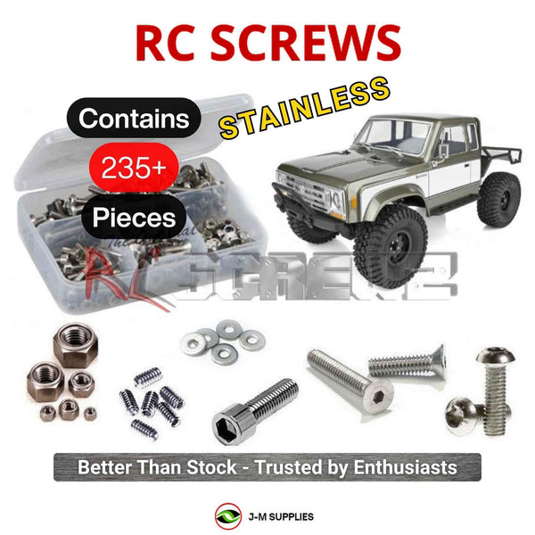Representative image of an RCScrewZ stainless steel screw kit for Element RC Enduro Sendero HD Trail Truck (#40123); exact kit contents vary by RC model.
