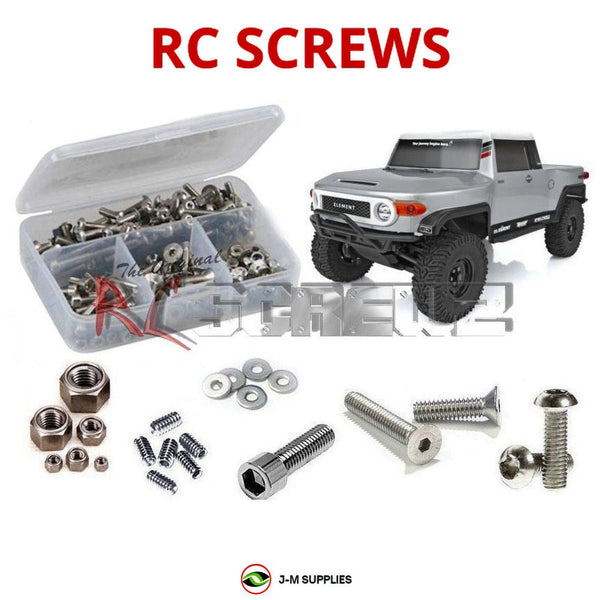 Representative image of an RCScrewZ stainless steel screw kit for Element RC Enduro Utron SE (#40108); exact kit contents vary by RC model.