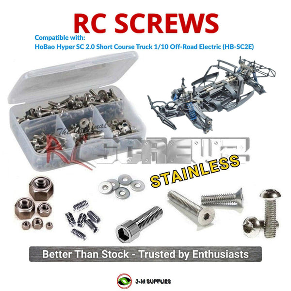 J-M SUPPLIES RC Parts Store - RCScrewZ Stainless Screw Kit hob004 for HoBao Hyper SC 2.0 Short Course Truck 1/10 Off-Road 4WD Electric (HB-SC2E) | UPG