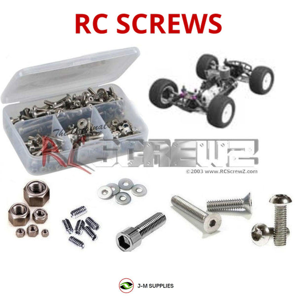 Representative image of an RCScrewZ stainless steel screw kit for Hot Bodies Lightning Stadium Pro/RTR; exact kit contents vary by RC model.