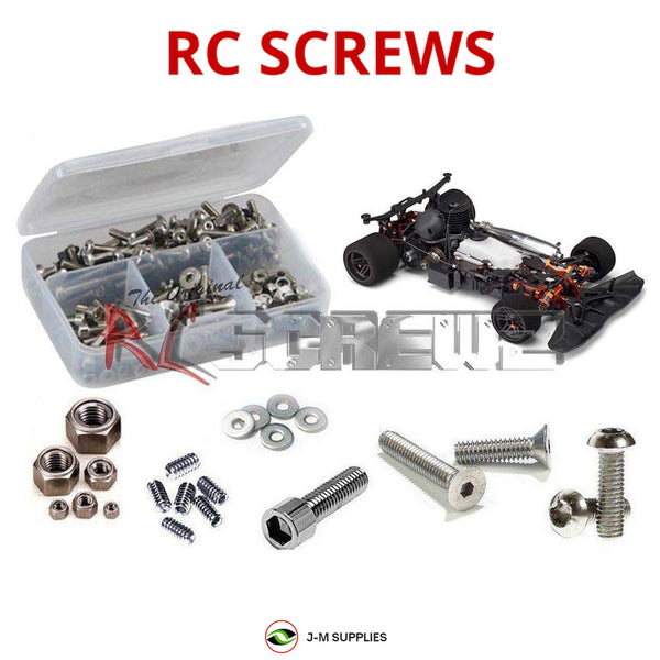 J-M SUPPLIES - RCScrewZ Stainless Screw Kit hot030 for Hot Bodies R8 1/8th Onroad #110754 RC Car | SET -