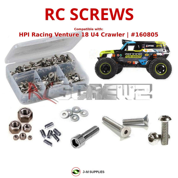 J-M SUPPLIES RC Parts Store - RCScrewZ Stainless Screw Kit hpi108 for HPI Venture 18 U4 Crawler (#160805/887) | SET