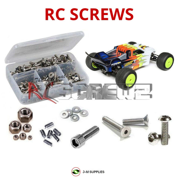 J-M SUPPLIES - RCScrewZ Stainless Screw Kit los101 for Losi 22T 4.0 1/10th 2wd Truck TLR03015 RC Car | PRO -