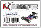 RCScrewZ Stainless Screw Kit los114 for Losi 8ight XE / Elite TLR03022 TLR04008 RC Car | SET