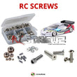 Representative image of an RCScrewZ stainless steel screw kit for Schumacher Supastock GT 1/12 #K154/K157; exact kit contents vary by RC model.