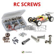 Representative image of an RCScrewZ stainless steel screw kit for SWorkZ S12-1M 2wd 1/10th (#910017); exact kit contents vary by RC model.