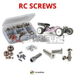 Representative image of an RCScrewZ stainless steel screw kit for SWorkZ S104 EVO 4wd; exact kit contents vary by RC model.