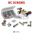 Representative image of an RCScrewZ stainless steel screw kit for SWORKz Fox 4x4 1/10th (#940001); exact kit contents vary by RC model.