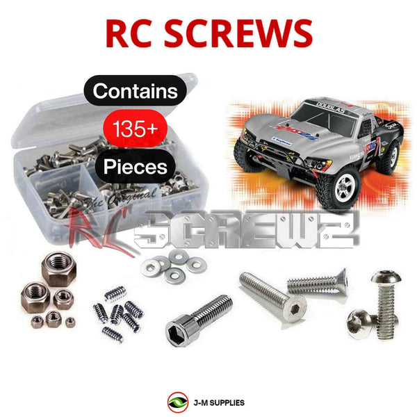J-M SUPPLIES RC Parts Store - RCScrewZ Stainless Screw Kit tra038 for Traxxas 1/16 Slash/VXL 4WD SC Truck (#7005/7008/7009) | SET