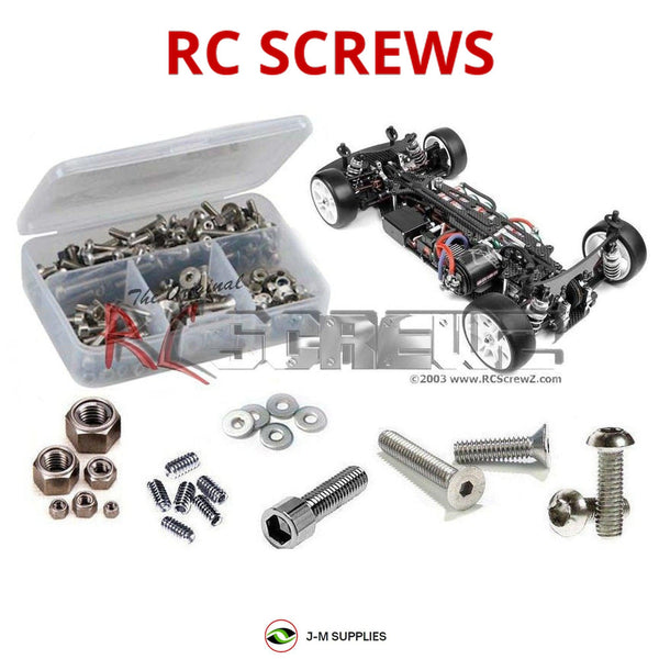 Representative image of an RCScrewZ stainless steel screw kit for Team XRAY T2 '07 Euro/US Spec 300007; exact kit contents vary by RC model.